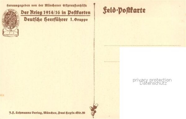 Militaria Generaele Stab Deutschland August von Mackensen K?nstler Karl Baue – Bild 2