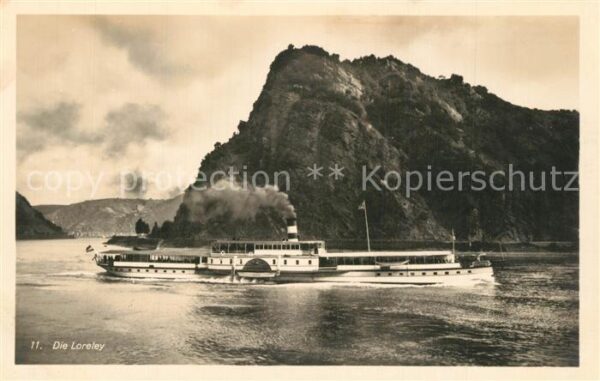 Dampfer Seitenrad Deutschland Loreley