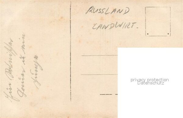 Typen Russland Landwirtschaft Privatfoto-Ak – Bild 2