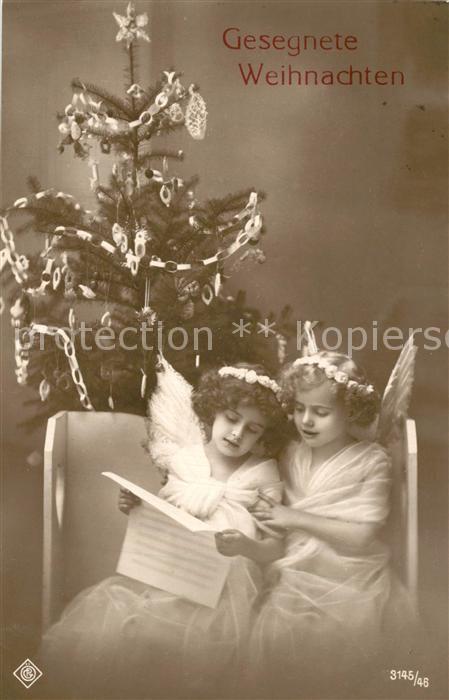 Foto ?PG Nr. 3145/45 Engel M?dchen Weihnachten