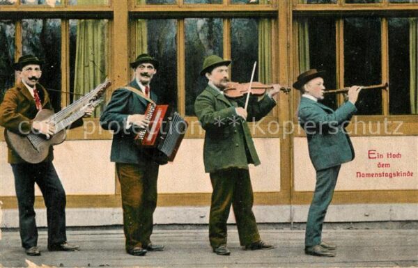 Musikanten Namenstag Akkordeon Geige Klarinette