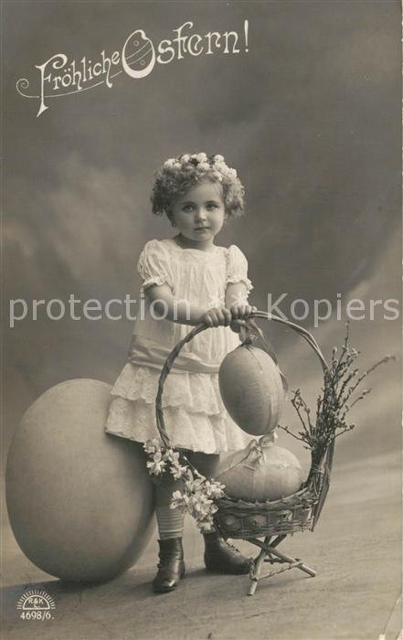 Foto RKL Paris Nr. 4698/6 Ostern M?dchen Ostereier