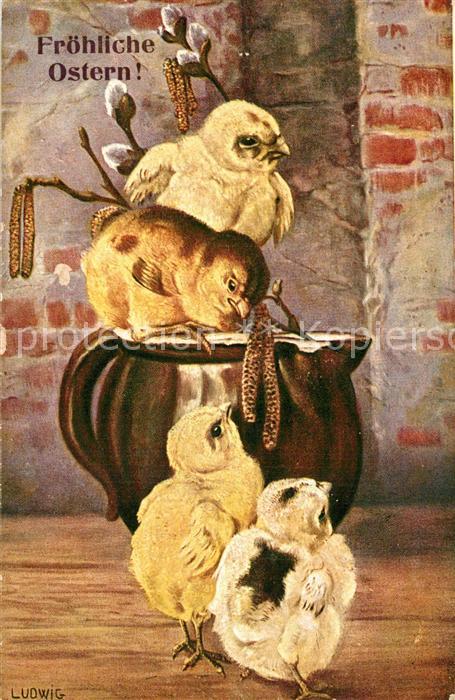 Ostern Easter Paques K?ken Weidenk?tzchen