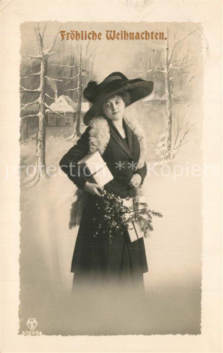 Weihnachten Frau Hutmode Geschenke Foto-AMB-Nr. 602