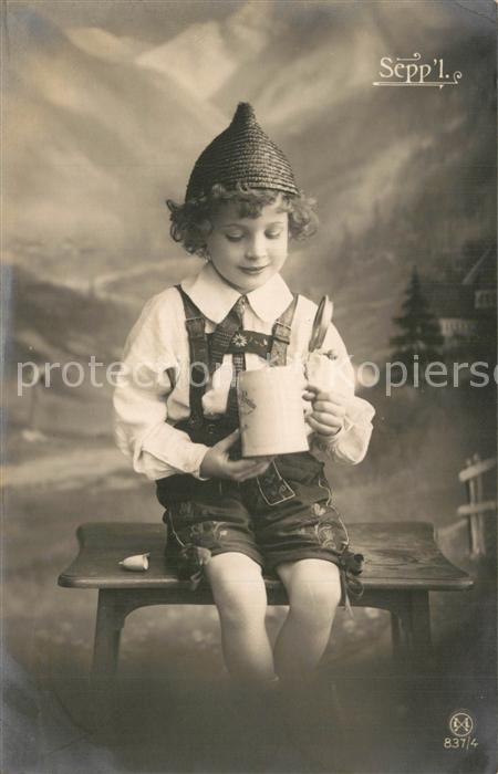 Foto LL Nr. 837/4 Kind Seppl Bierkrug