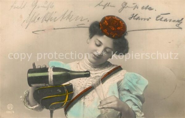 Foto LL Nr. 136/4 Frau Sekt