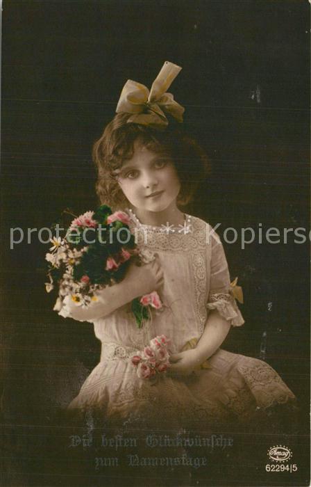 Foto Amag Nr. 62294/5 Namenstag M?dchen Blumen