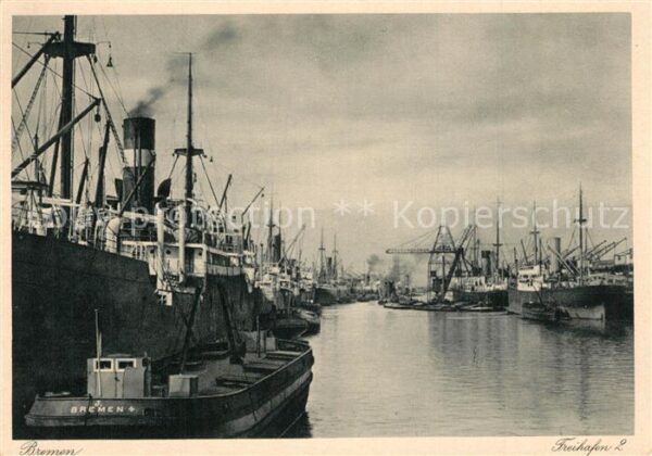 Hafenanlagen Bremen Freihafen II Schiffe