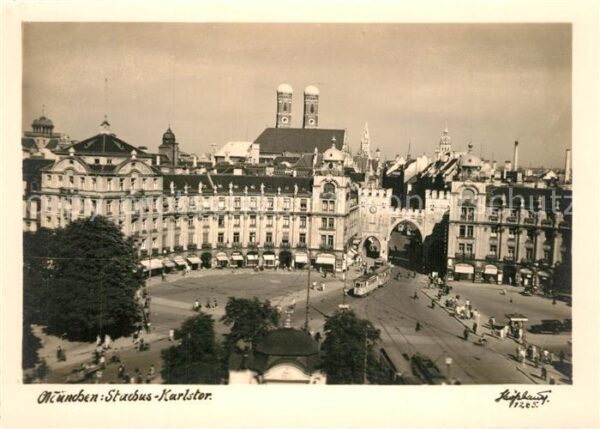 Strassenbahn M?nchen Stachus Karlstor