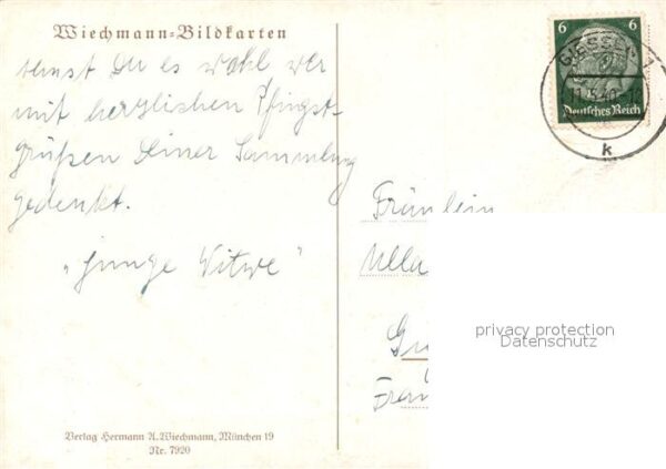 Verlag Wiechmann Nr. 7920 Ludwig Frauenknecht Blumen Sonnenb – Bild 2