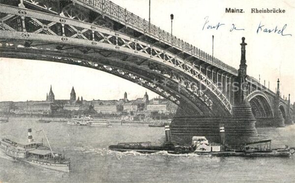 Mainz Rhein Rheinbrücke