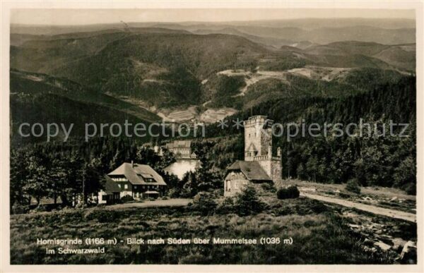 Hornisgrinde Blick zum Mummelsee im Schwarzwald