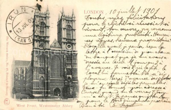 London West Front Westminster Abbey