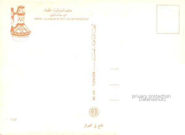 Oran La ville et le Port vus de Santa Cruz – Bild 2