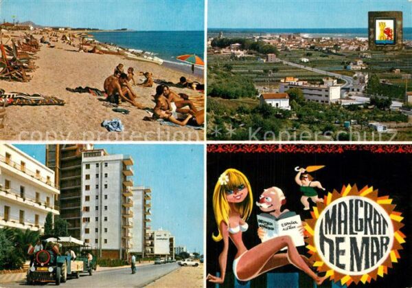 Malgrat de Mar Strand Teilansichten