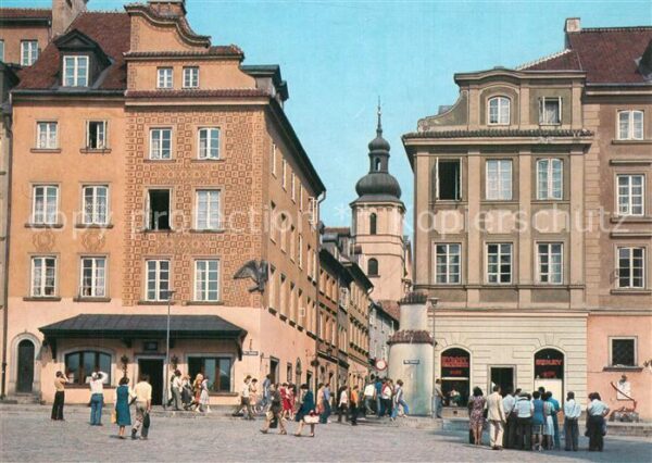 Warszawa Schlossplatz Glockenturm St Martinskirc