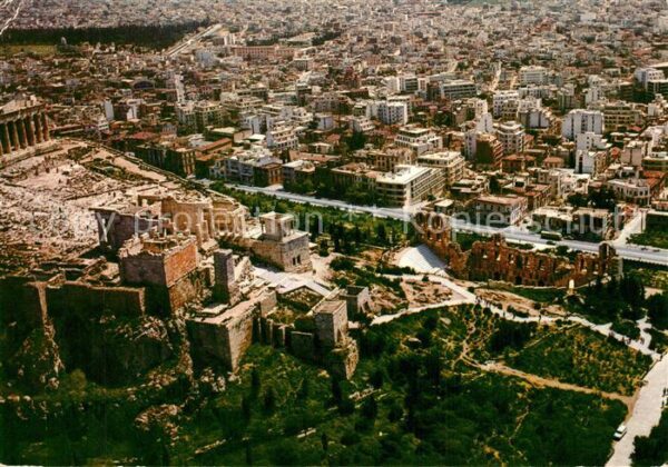 Athen Griechenland Akropolis Fliegeraufnahme