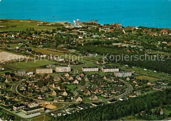 Wyk Foehr Nordseeheilbad Fliegeraufnahme