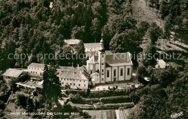 Lohr Main Fliegeraufnahme Kloster Mariabuchen-Wal
