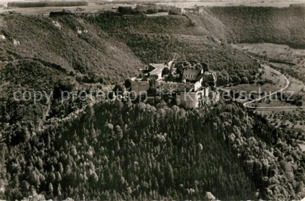 Neuffen Fliegeraufnahme Burg Hohen-Neuffen
