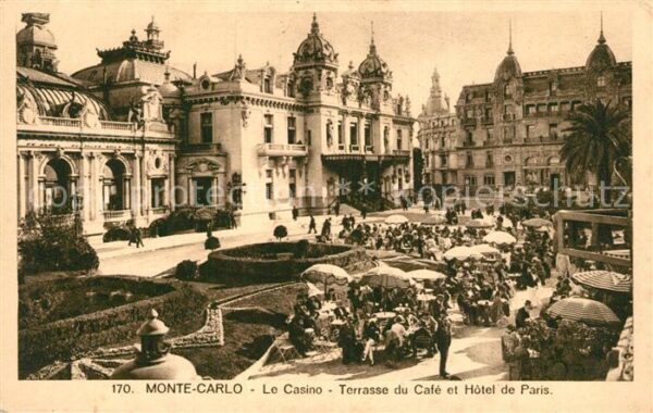 Monte-Carlo Casino Terrasse du Caf? et Hotel de Par