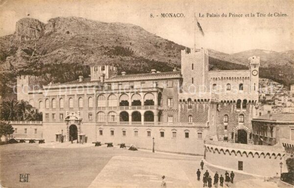 Monaco Palais du Prince et la T?te de Chien