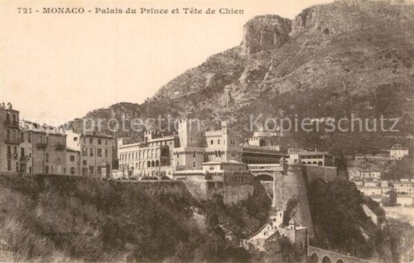 Monaco Palais du Prince et Tete de Chien