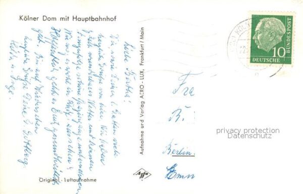 K?ln Rhein Fliegeraufnahme Dom Hauptbahnhof – Bild 2
