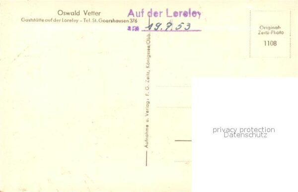 Loreley Lorelei Restaurant Owald Vetter – Bild 2