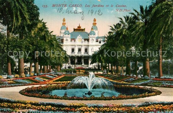 Monte-Carlo Casino et Jardins