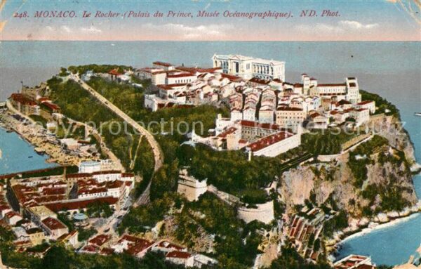 Monaco Le Rocher Palais du Prince Fliegeraufna