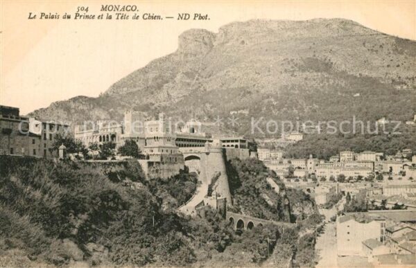 Monaco Palais du Prince et la T?te de Chien