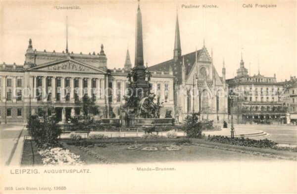 Leipzig Augustusplatz Mende-Brunnen