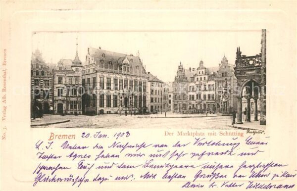 Bremen Marktplatz mit Sch?tting