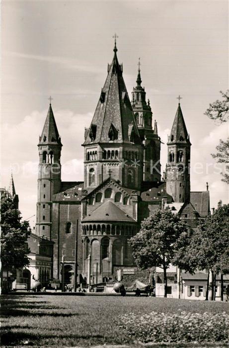 Mainz Rhein Dom vom Fischtorplatz gesehen