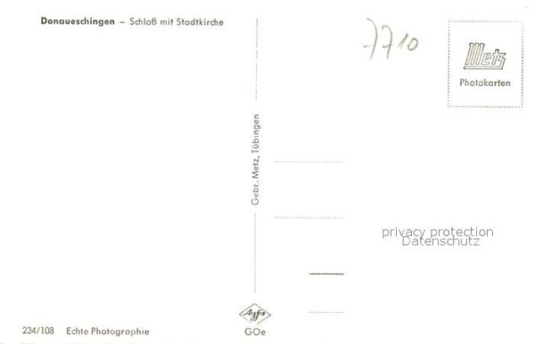 Donaueschingen Schlo? mit Stadtkirche – Bild 2