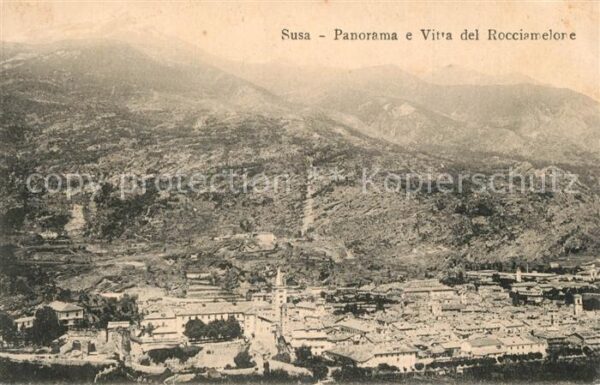 Susa Italia Panorama Vitta del Rocciamelore