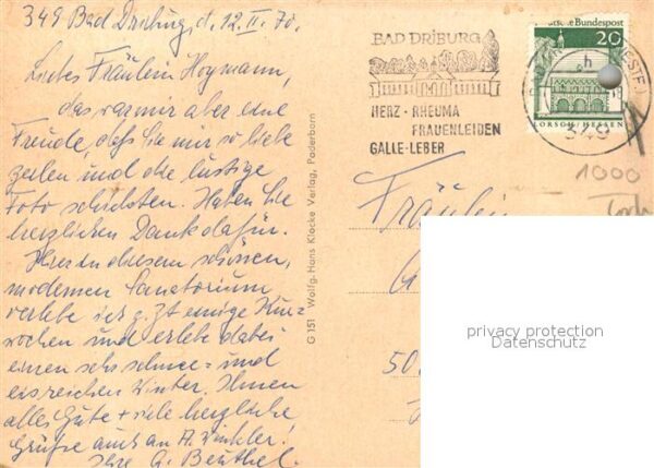Driburg Bad Sanatorium Berlin BfA – Bild 2