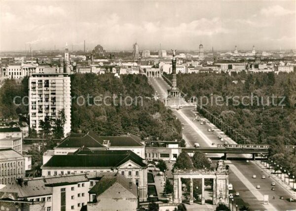 Berlin Straße des 17. Juni Siegessäule Branden