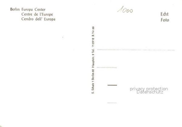 Berlin Europa-Center Gedächtniskirche Taunzien – Bild 2