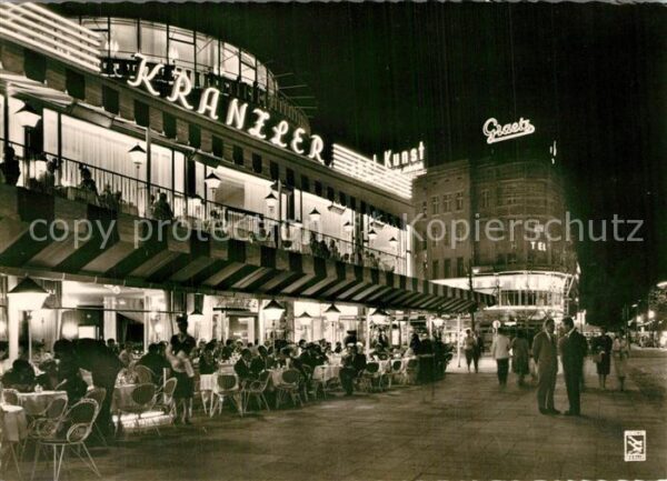 Berlin Cafe Kranzler Nachtaufnahme Kurfürstend