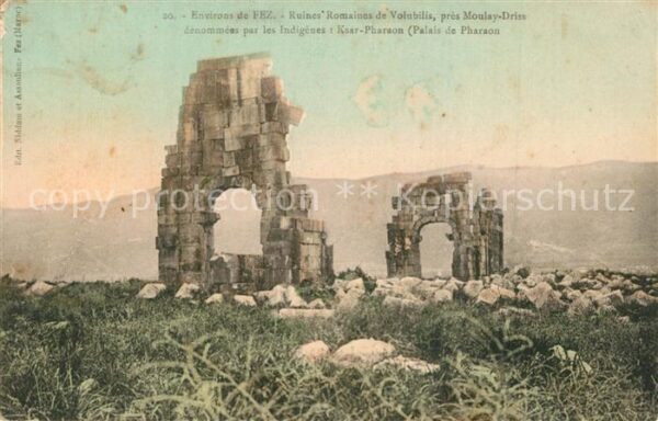 Fes Fez Maroc Ruines Romaines de Volubilis Palais de
