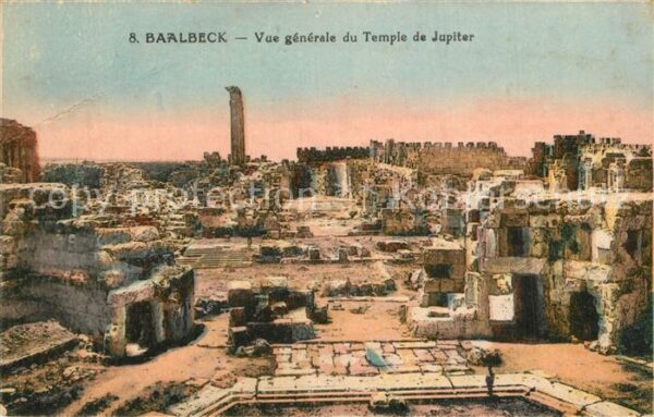 Baalbeck Baalbek Vue Generale du Temple de Jupiter