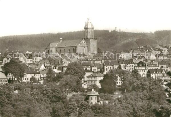 Annaberg-Buchholz Erzgebirge Stadtbild mit St Annenkirche