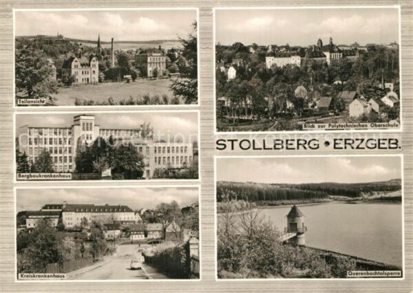 Stollberg Erzgebirge Teilansichten Bergbaukrankenhaus Polyte