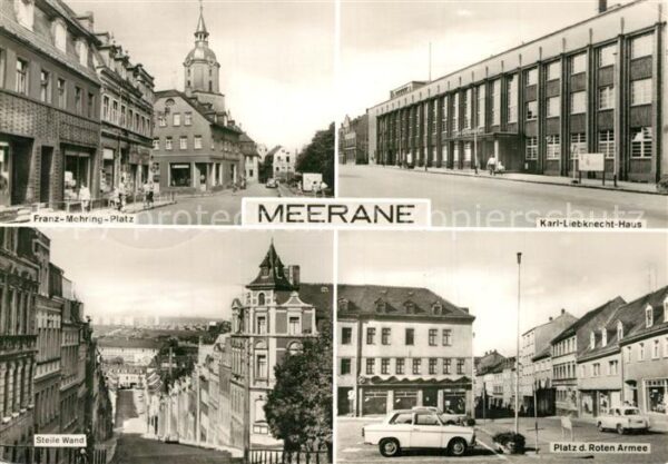 Meerane Franz Mehring Platz Karl Liebknecht Hau