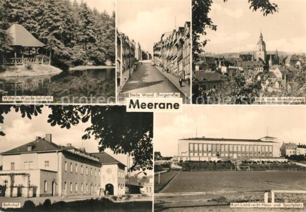 Meerane Wilhelm Wunderlich Park Steile Wand Ber