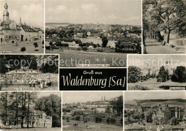 Waldenburg Sachsen Panorama Blick vom Collenberger Berg Ra
