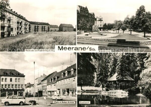 Meerane Neubauten Friedrich Engels Ring Weberbr