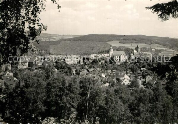 Schwarzenberg Erzgebirge Stadtpanorama
